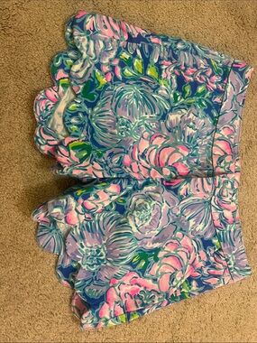 Lilly Pulitzer Pink, Lavender & Teal Floral Shorts